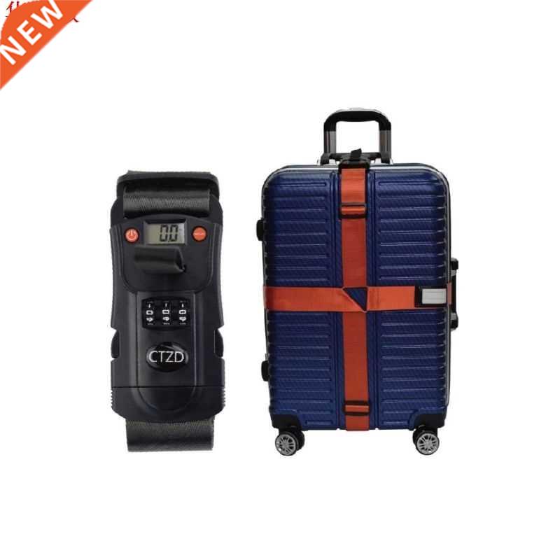 3 in1 Travel Luggage Scale Code TSA Lock Suitcase Strap Belt