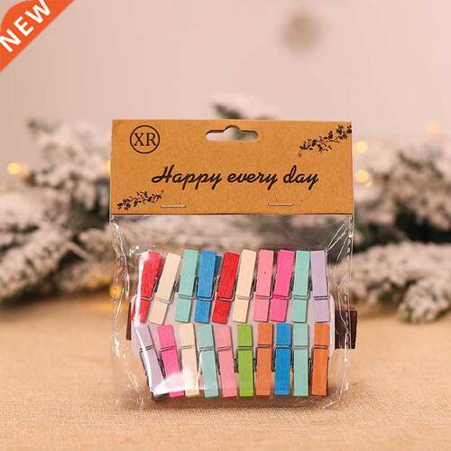 20pcs Color Diy Mini Creative Black White Wooden Stage B