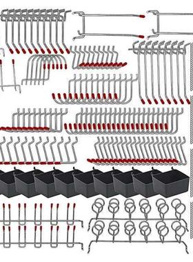 228 Pcs Pegboard Hooks Assortment with Metal Hooks Sets, Peg