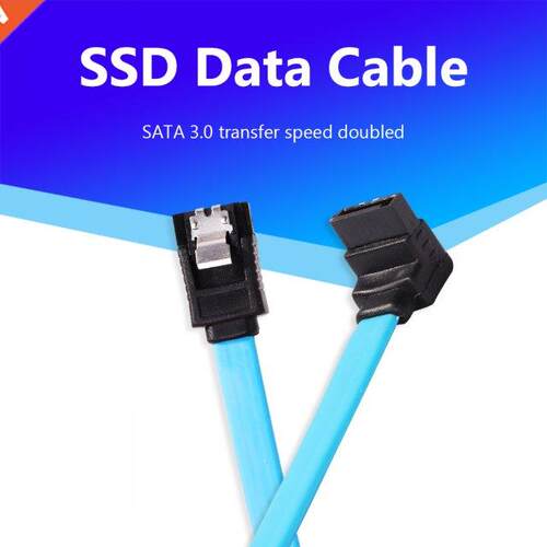 SATA III Cable 90 Degree Right-Angle Straight SATA Cable 3.0