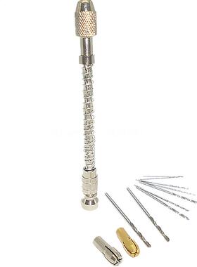 Mini Spiral Pin Vise Hand Push He Drilling With 10pc Hss M