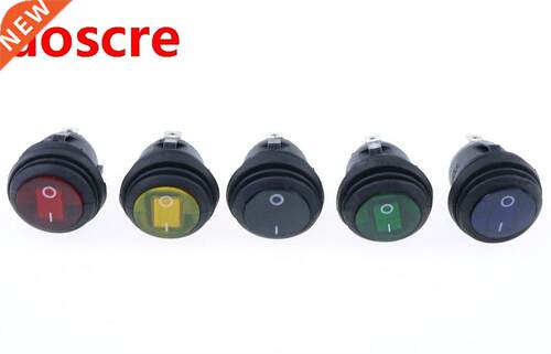 1Pcs 2 Pins ON/OFF SPST Rocker Switch Waterproof Car Boat Li
