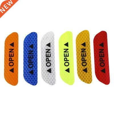 4Pcs Warning Mark Reflective Tape Universal Exterior Accesso