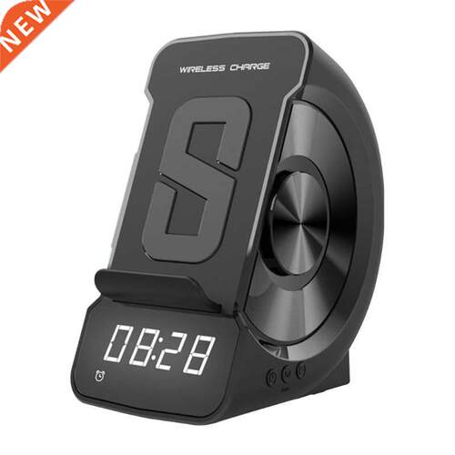 Portable Wireless Charging Alarm Clock Blue-tooth Speaker Us