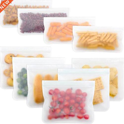 Eco-friendly Silicone Food Storage Bags Reusable Leakproof F