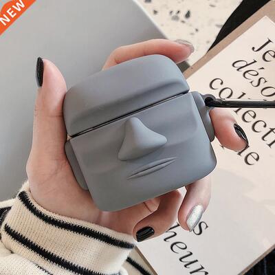 Easter Island Stone Statue Wireless Earphone Case  Apple Air