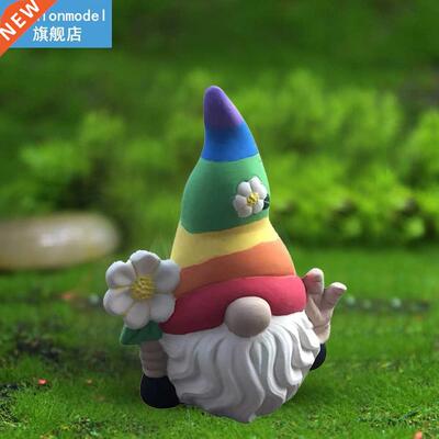 Cartoon Faceless Doll Dwarf Sculpture Outdoor Landscape Gnom