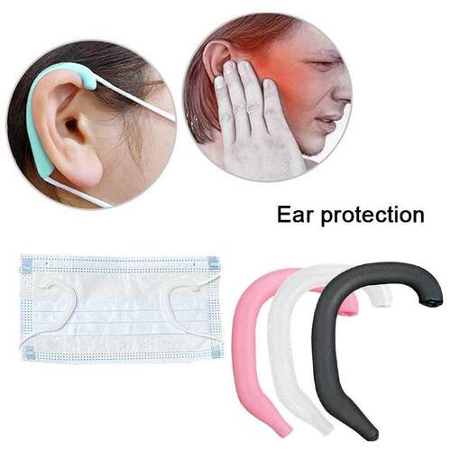 5/1 Pairs Earmuffs Silicone Soft Anti Pain Protective Ears M