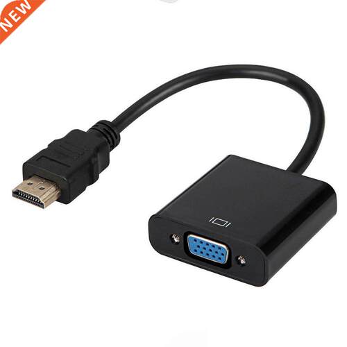 1080P HDMI Male To VGA Female Video Cable Converter With 3.5