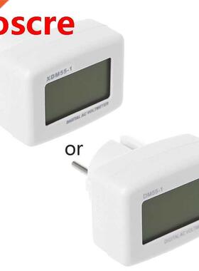 DM55-1 EU Plug Blue Digital LCD Display AC 85-260V Voltage T