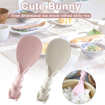 Household Kitchen Tools Lovely Bunny Shape Standing Spoon No