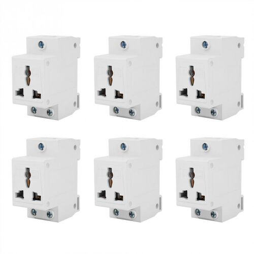6pcs Power Socket 250V 10-16A Safe Modulization low resistan