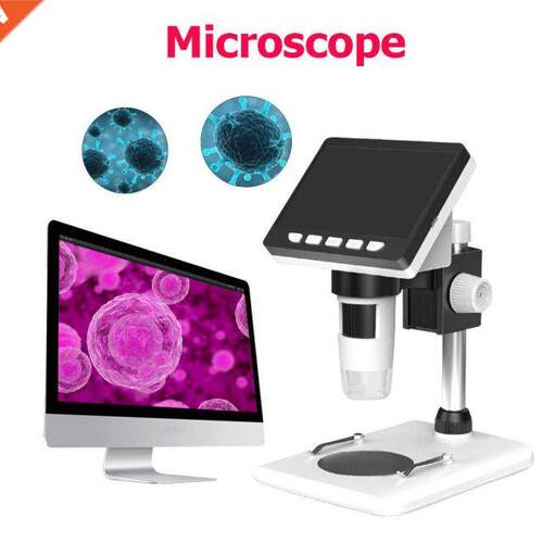 1000X 4.3 inch Portable Digital Microscope 1080P HD 2MP Elec