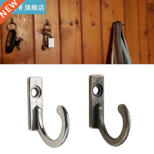 10 Pcs Storage Rack Single Prong Hook Bronze Silver for Coat