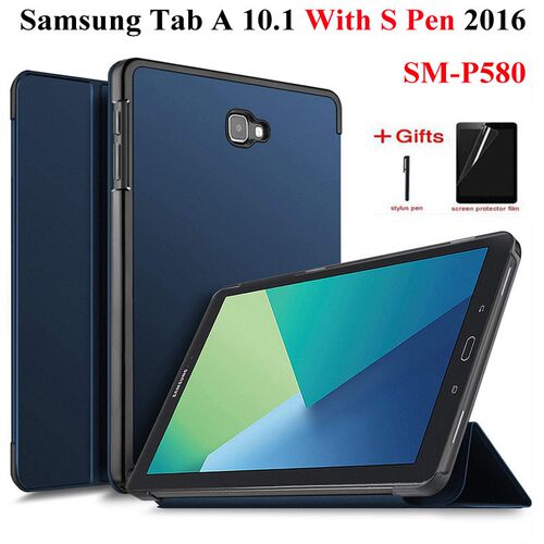 Smart PU Leather Case For Samsung Galaxy Tab A A6 With S Pe