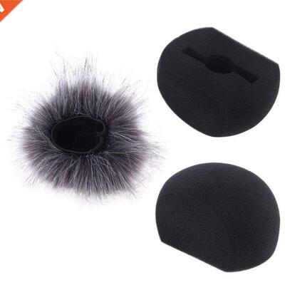 Sponge Foam Mic Windproof Cover Filter Artificial Fur Muff W