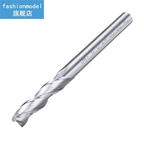 1pc 3 Flutes HSS Milling Cutter Extra Long 6mm Shank End Mil