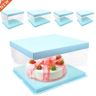 Clear Gift Cupcake Box Transparent Square Cake Box Wedding P
