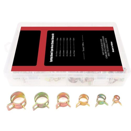 72 pcs Spring Band Type Action Fuel / Silicone Vacuum Hose P