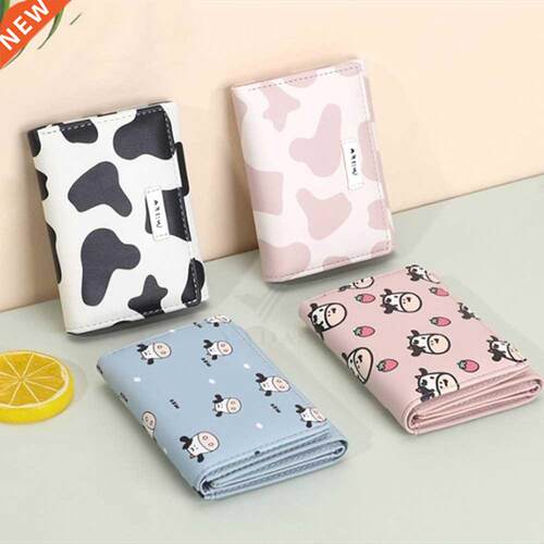 2022 New Fashion Cow Pu Leather Cartoon Anime Multi-card Slo