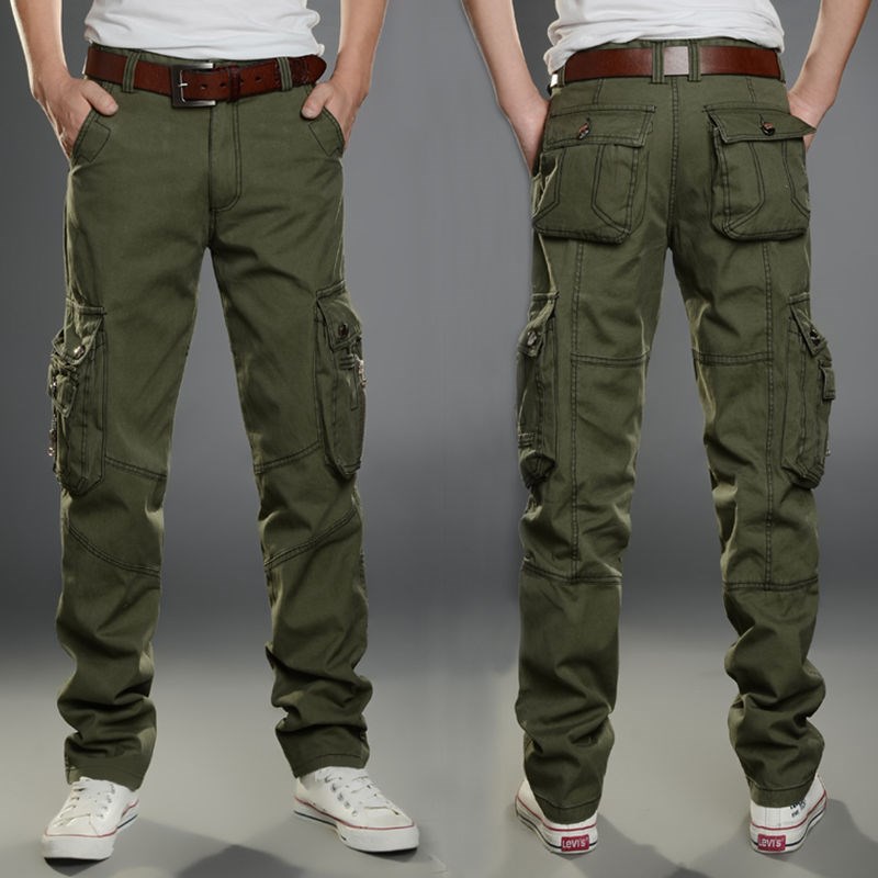Cargo Pants Men Combat SWAT Army Military Pants Cotton Many