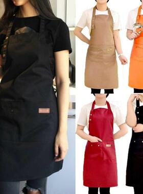 New Fashion Canvas Kitchen Aprons For Woman Men Chef Work Ap