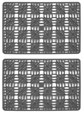 2PCS Silicone Kitchen Sink Mat,Great Sink Protector Grid Acc