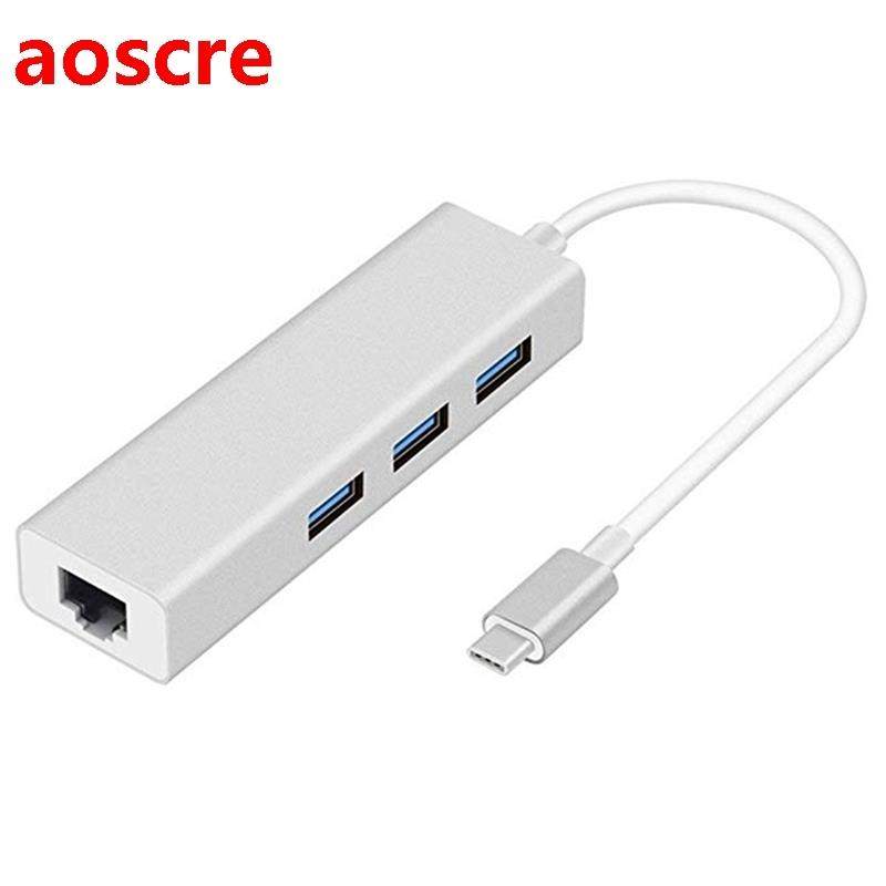 US C HU Gigait Ethernet Rj45 Lan Adapter US Type-C to US