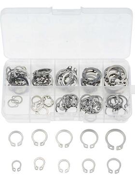 100PCS/Box Snap Retaining Ring Circlip Carbon Steel M8-M18 A