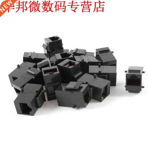 17Pcs Snap Joint RJ45 8P8C Female to Female Connector Couple