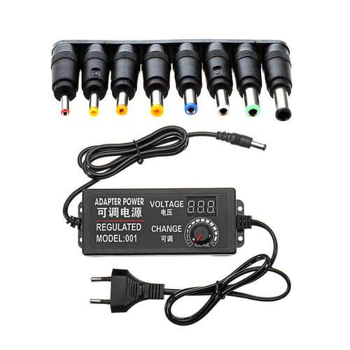 8 sets universal jack DC power plug converter & 1x 9