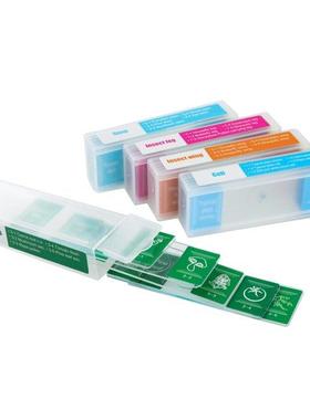 5 Piece of Colorful Microscope Specimens Biological Specime