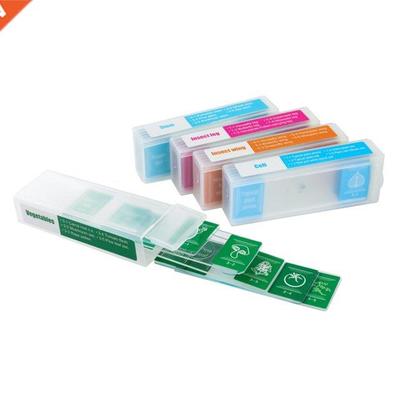 5 Piece of Colorful Microscope Specimens Biological Specime