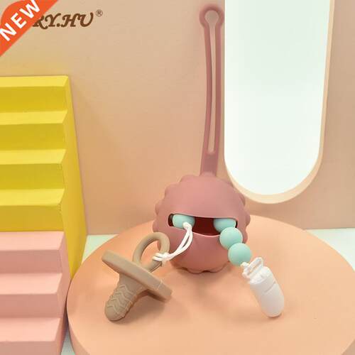 HU New Design Baby Silicone Nipple Holder Container Box Keep