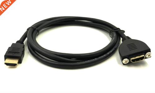 HDMI Panel-Mount Cable, Golden-Plated HDMI Panel Mount Type