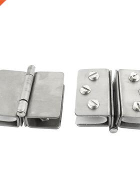 2pcs cabinet wall mounting alloy 2 sides glass door hinge do