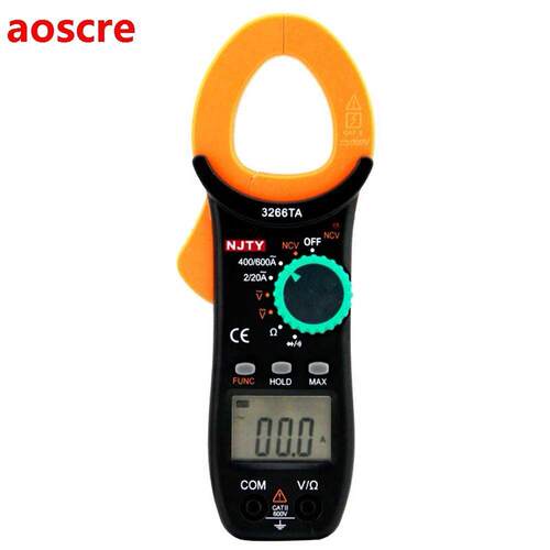 3266TA LCD AC/DC Digital Clp Meter Multimeter Pinza pe
