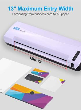 A3 Laminator Photo/Paper Hot Cold Laminating Machine 13 Inch