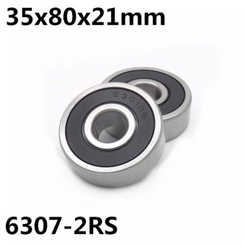 1Pcs 607-2RS ball bearing 5x80x21 mm deep groove ball bear