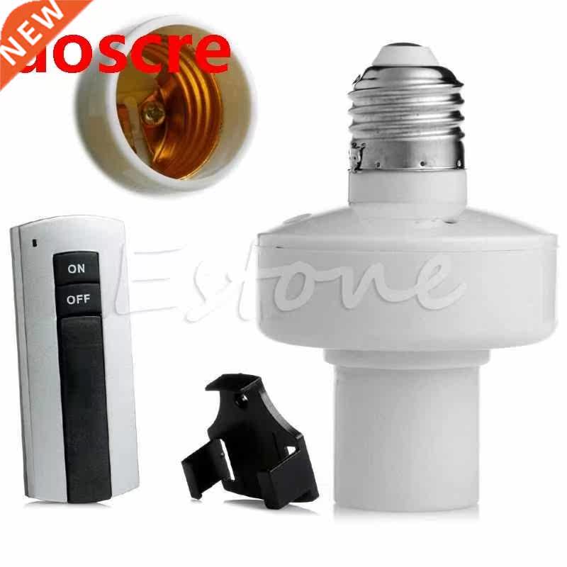 E27 Screw Wireless Remote Control Light Lamp Bulb Holder Cap