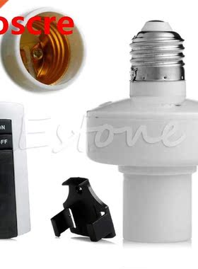 E27 Screw Wireless Remote Control Light Lamp Bulb Holder Cap