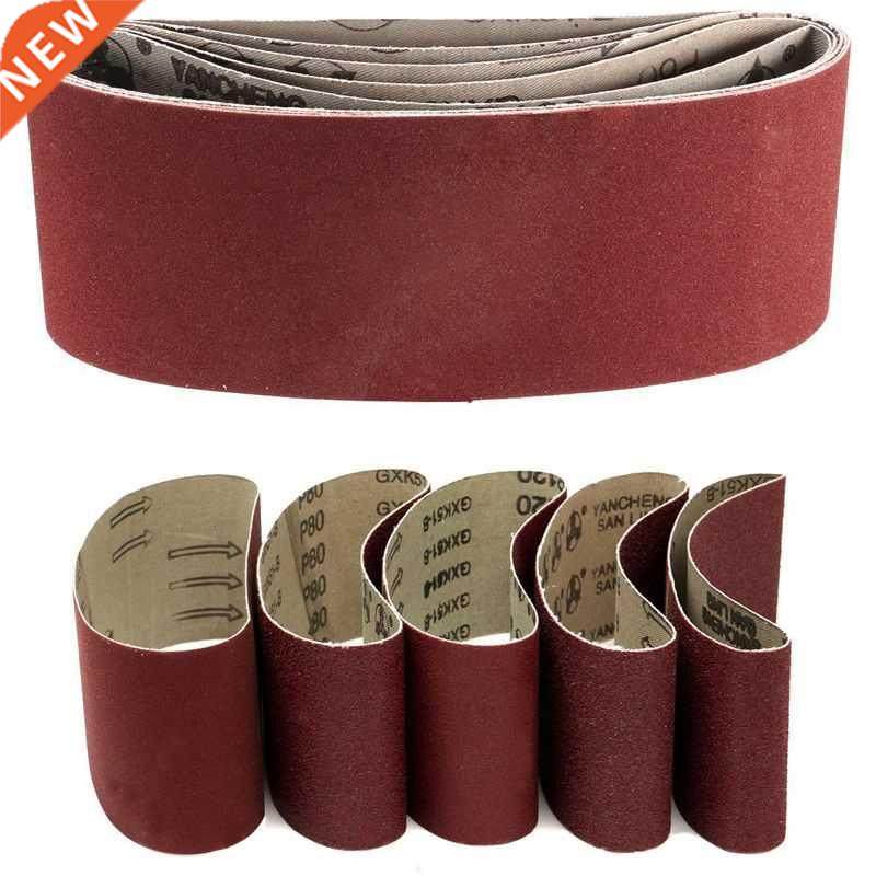 5pcs Sanding Belts Mixed Grade 60 80 120 240 Grit Power Tool