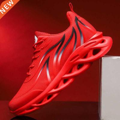 Men's Fashion Flame Printed Sneakers Comfortable Running