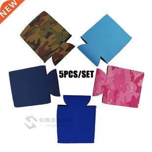 Can Soda Cooler Beer Por Drink Camping Neoprene 5pcs Cover