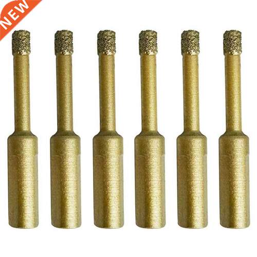 6 PCS Diamond Drill Bits 6mm 1/4 inch Ceramic Diamond Hole S