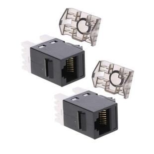 2Pcs UTP CAT6 Network Module RJ45 Connector Cable Adapter Ke