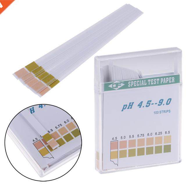 100pcs PH Test Meter Strips Litmus Paper PH4.5-9.0 Alkaline
