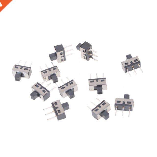 New 10Pcs SS12D10 toggle switch 3Pins straight feet 1P2T han