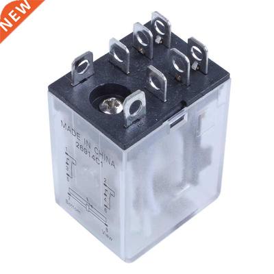 JQX-1F LY2 DC 12V Coil 8-Pin DPDT Green LED Electronetic Re