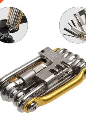 Portable Multifunctional 11 in 1 Bike Repair Kit Hex Spoke